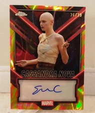 2025 Topps Chrome Deadpool Cassandra Nova TORCH AUTO 24/39, Emma Corrin