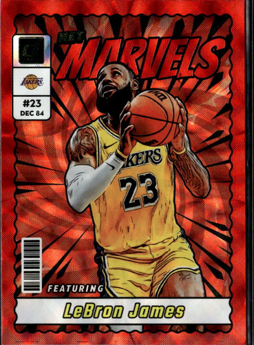 LeBron James [Red] #9 2023 Panini Donruss Net Marvels card