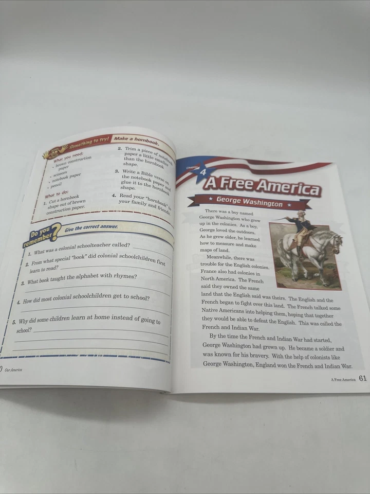 Abeka Our America Student Text (5th Edition) 2nd Grade History Reader NEW - Image 3 of 4