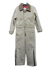 Vintage Key Imperial Youth Unisex Coveralls Corduroy Collar Red Lining USASize 8