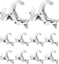 Aluminum Stage Light Truss Clamp 10 Pack, 1.18" to 1.97" Fit, 330Lb Load for DJ