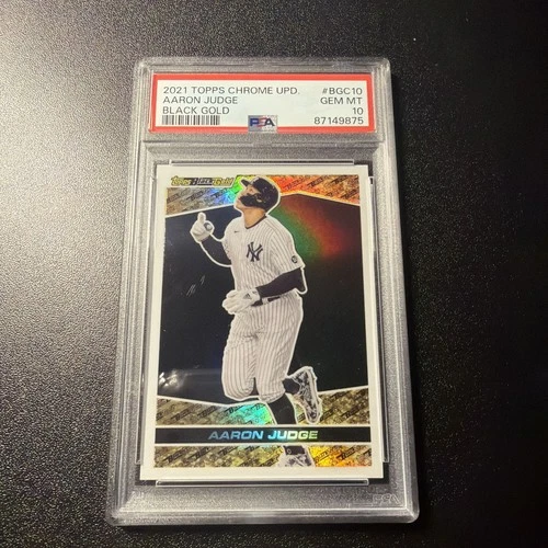 PSA 10 Gem Mint - 2021 Topps Update Black Gold - Aaron Judge #BG-10 - MVP