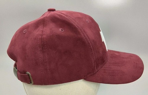Vox Gente' Burgundy Suede Ball Cap Embroidered. - Picture 4 of 5