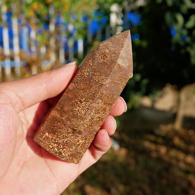 Stunning Fireworks Stone Tower 4'' Unique Crystal Healing Gift Spiritual Decor