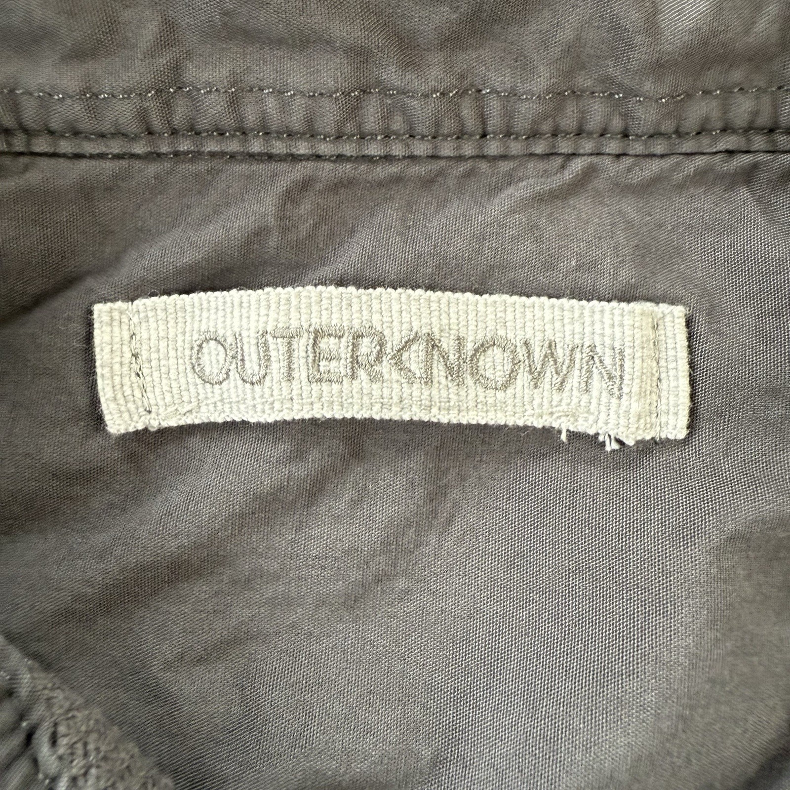 Outerknown Chroma Blanket Shirt Solid Gray Soft B… - image 7