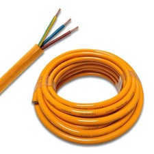 PUR-Geräteleitung H07BQF 3 x 1,5 mm² Baustellenkabel Polyurethan Kabel Kupfer