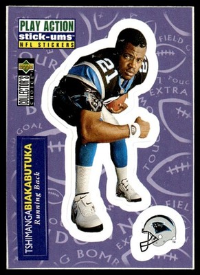 1996 Collector's Choice Update Stick-Ums Tim Biakabutuka Carolina Panthers #S24