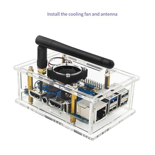 Pour OrangePi 5Pro Boîtier Acrylique pour OrangePi 5 Pro Boîtier Acrylique Transparent5599 - Photo 8/10