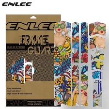 ENLEE Bike PVC Frame Fork Decals Stickers MTB Bicycle Guard MTB Protection Film