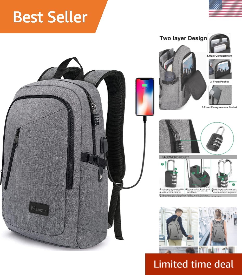 With Usb Charging & Padded Straps