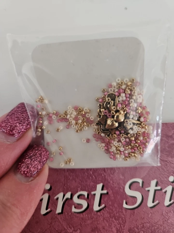 Just Nan FIRST STITCHES 2000 Counted Cross Stitch Pattern JN065 & Embellishments - Image 2 of 4