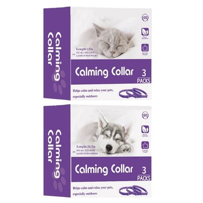 3 Pack Calming Collar for Cats/ Dogs - Cat Pheromone Collar -Adjustable Kitten