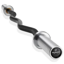 OPEN BOX - 47" EZ Curl Olympic Barbell - 9.3KG 28mm Grip 400LB Capacity