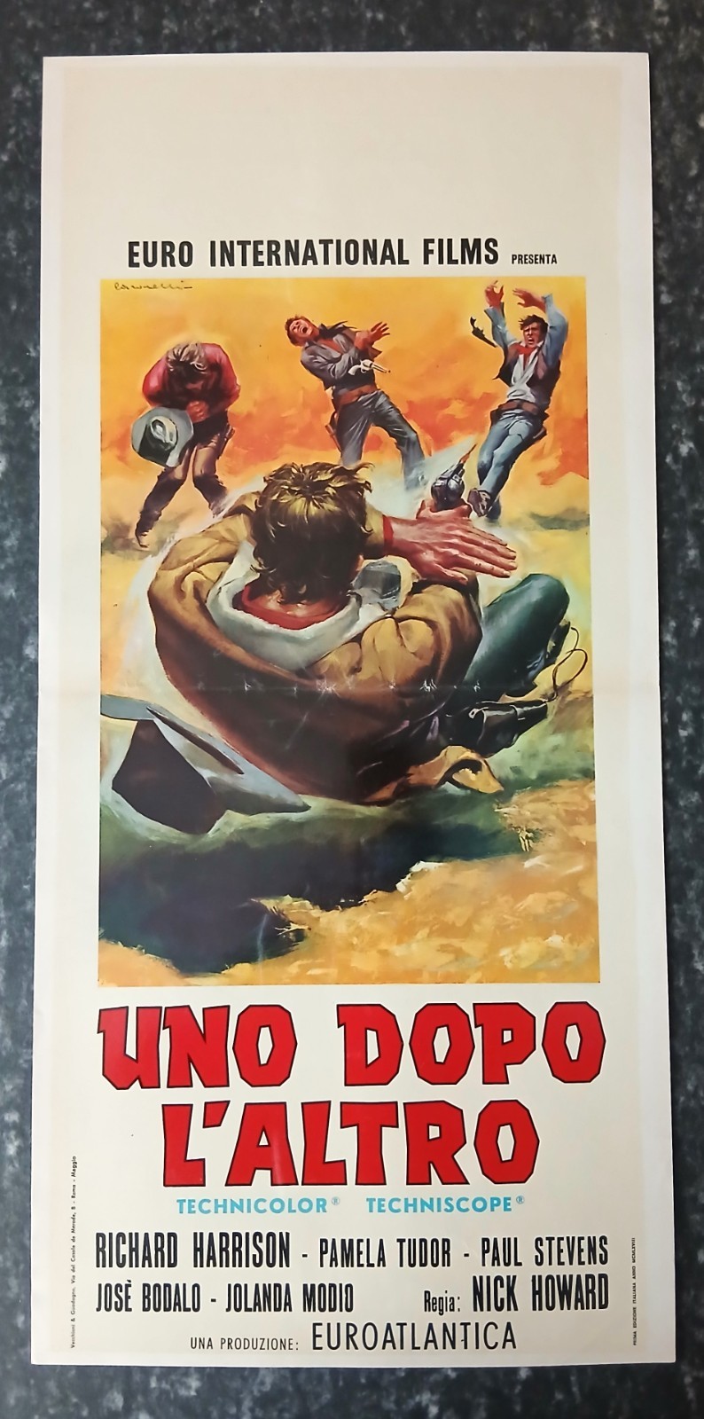 Locandina originale film Uno dopo l'altro (1968) - Regia di Nick Nostro