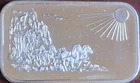 1982 Silver Towne Stagecoach (with Sun) 1Oz .999 Fine Silver Art Bar
