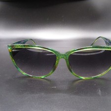 Christian Dior Vintage Women's Green Peacock Frame Sunglasses Made in Germany