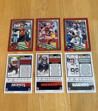 2025 Score Football Red Border Insert Lot, 4 card minimum, FREE SHIPPING