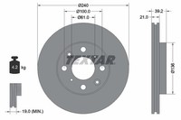 2Er-Set 2Er Set Bremsscheibe Textar 92110300 Honda 45251S2G000 Honda 45251S50G00
