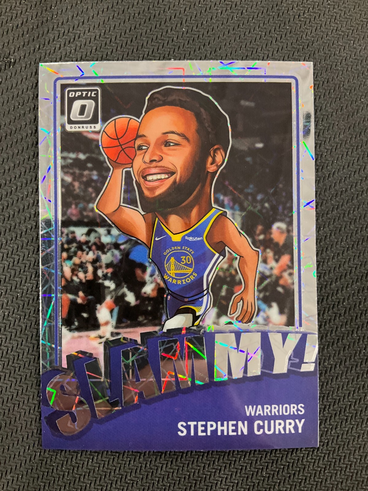 2023-24 Panini Donruss Optic Stephen Curry Slammy! Silver Lazer Prizm No Reserve