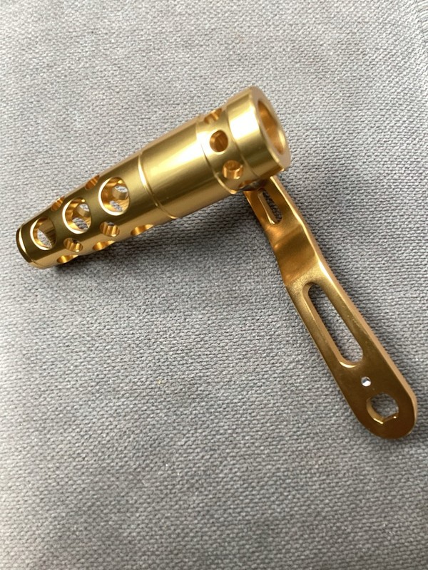Penn 20-50 Single Speed Aluminum Jigging World Power Handle Gold - New