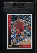 BAS 1993-94 Upper Deck John Paxson #69 Seal of Authenticity Auto 3c7
