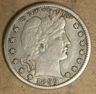 25c 1899-S Barber Quarter XF San Francisco Mint * AvenueCoin