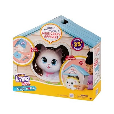 Little Live Pets Cat Figurines for Kids Interactive Hutch Animal Playset