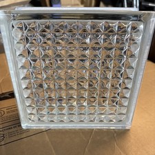 Mulia Glass Blocks Pristal Pattern-7 3/4” X 7 3/4” X 3 1/8”- 7903 Lot Of 18