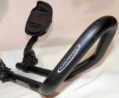 Profile Design Airstryke Clip-On Aerobars w/F-19 Arm Rests & Shims