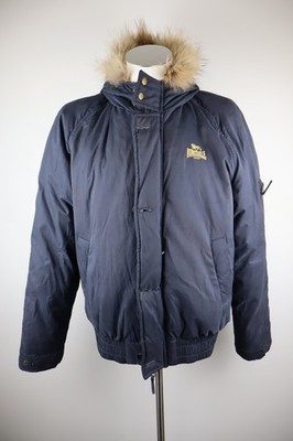 Lonsdale Down Jacket Man Size L Casual Jacket Vintage Fur