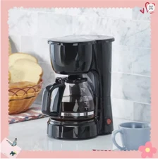 Black 5-Cup Drip Coffee Maker, New