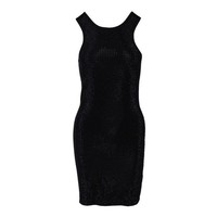 Sandro Etuikleid Schwarz Strass Minikleid Gr. 34 XS Damen Kleid SFPRO03160