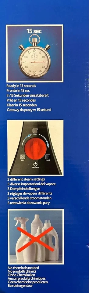 Vileda Steam one Dampfreiniger Dampf, Wisch, Mop für, Hartböden 1550 W - Bild 3 von 3