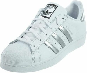 adidas superstar wit zilver sale