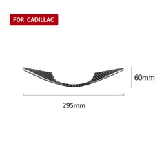 Carbon Fiber Interior Steering Wheel Cover Trim For Cadillac XT5 CT6 2016-2023 D