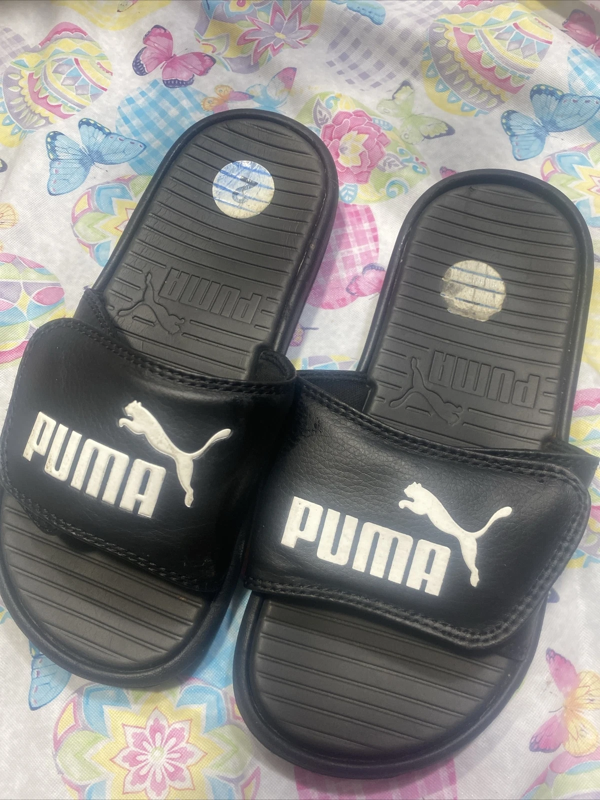 Sandali Puma bambini taglia 2 neri unisex