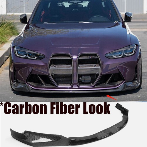 Front Splitter Bumper Lip Spoiler For 21-23 BMW G80 M3 G82 G83 M4 Carbon Fiber - Bild 1 von 6