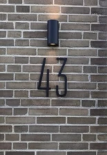14 inch Narrow House Numbers Letters