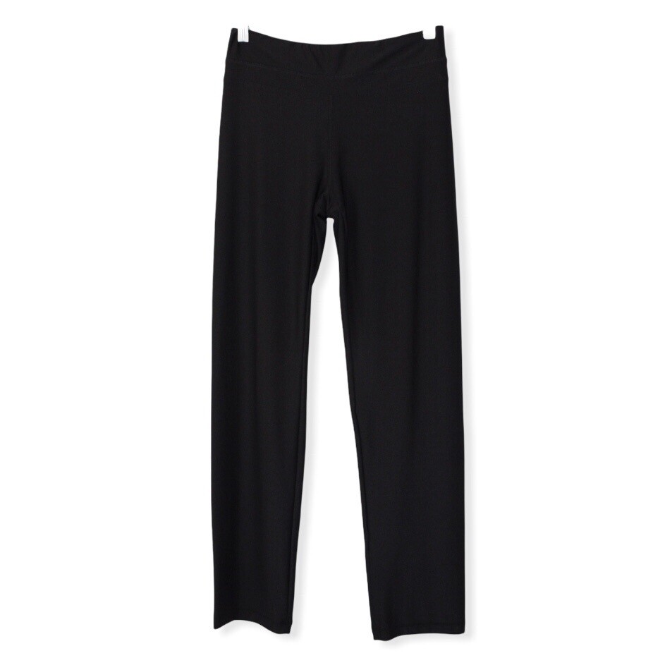 Everlast Women Black Athletic Track Pants Elastic Waist Size M Pocket