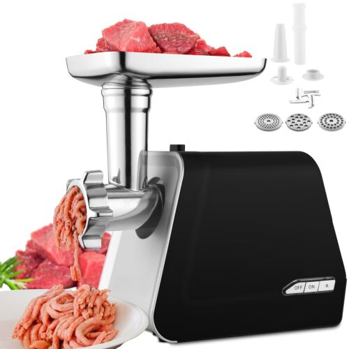 Elektrischer Fleischwolf 2000W Küchenmaschine Wurstfüller mit 3 Schneidplatten - Bild 2 von 11