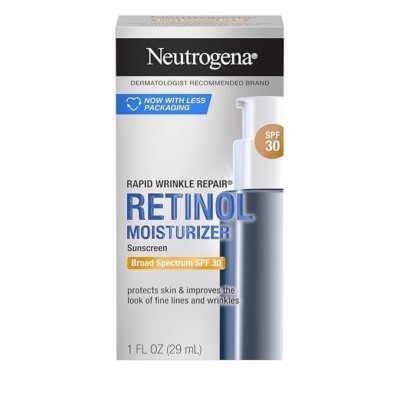 Neutrogena Retinol Face Moisturizer, Rapid Wrinkle Repair with SPF 30 Sunscreen