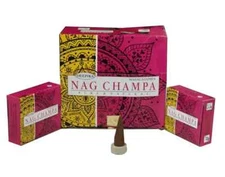 Deepika Nag Champa Incense Natural Fragrance Masala Dhoop 12 Pack Each 10 Cone