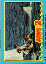 1978 Topps Jaws 2 Sticker #9 Alone Against the Shark! Buy 3 Get 1 Free Shipping!