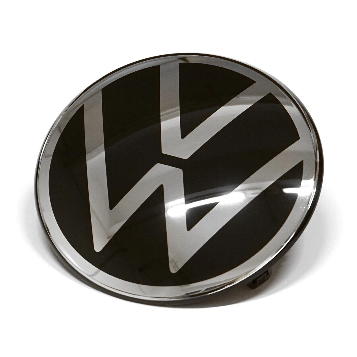 Original VW Emblem Front Grille Sign Logo Black/Silver 