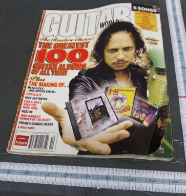 GUITAR WORLD OCTOBER 2006 100 GREATEST GUITAR ALBUMS KIRK HAMMETT ...