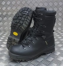  Genuine British Military Goretex Cold Wet Weather Assault Black Leather Boots 