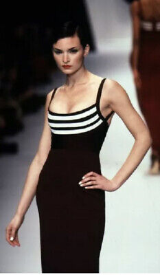 Black Dress Herve Leger Vintage Dress Surreal 1990s Vintage Herve