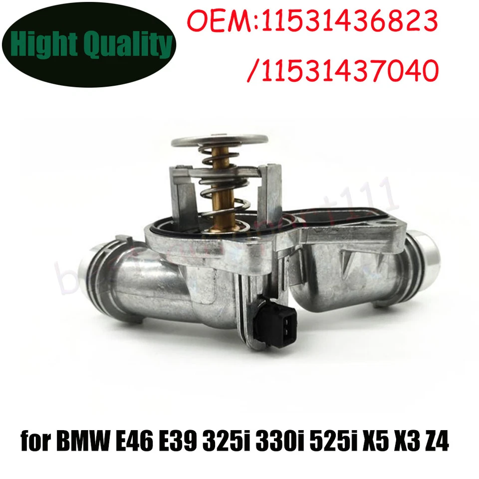 Upgrade Aluminum Thermostat Housing for BMW E46 E39 325i 330i 525i 530i X5 X3 Z4 - Image 2 of 4