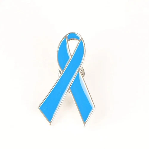 Light Blue Ribbon Metal Pin Badge (Prostate Cancer)  - CHARITY AUCTION