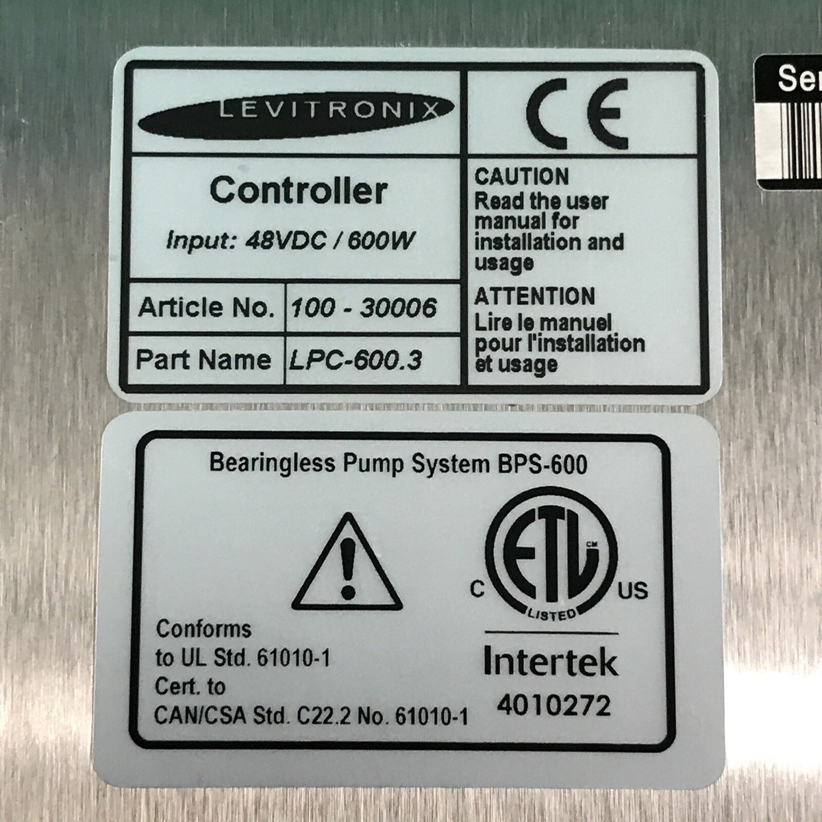 LEVITRONIX Dynamic Flow Controller LPC-600.3 100-30006 48V/600W | eBay